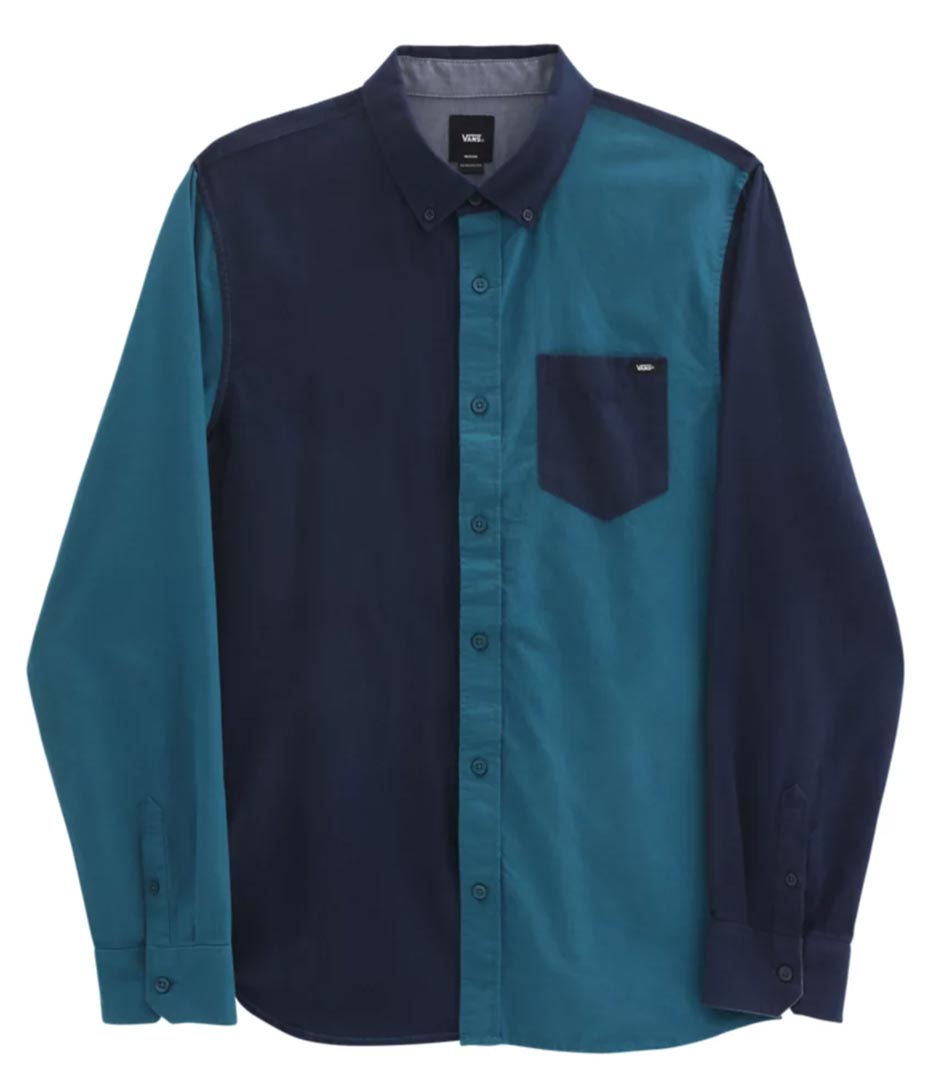 blue long sleeve vans shirt