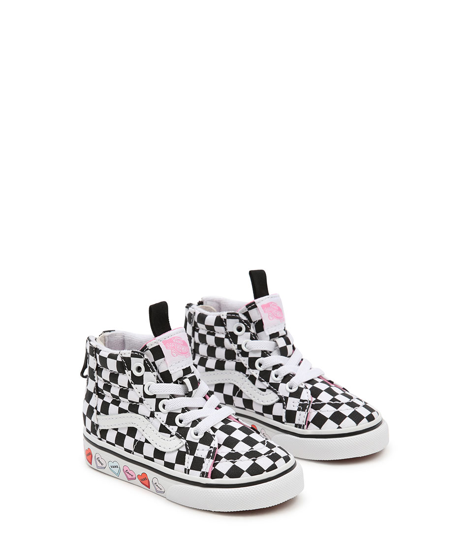 Vans Sneakers TD SK8Hi Zip Candy Hearts Black True White The Little