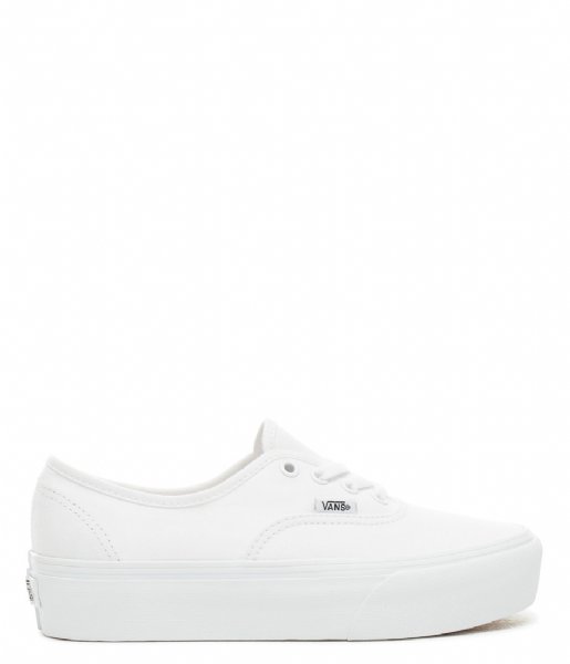 authentic white platform vans