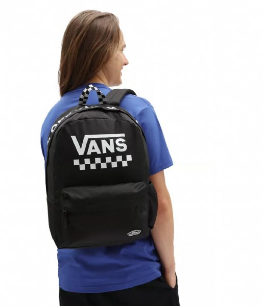 Vans Dagrugzak Street Sport Realm Backpack Black White Checkerboard
