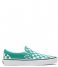 Vans Sneakers UA Classic Slip-On Checkerboard Pepper Green True White Vans Sneakers UA Classic Slip-On Checkerboard Pepper Green True White
