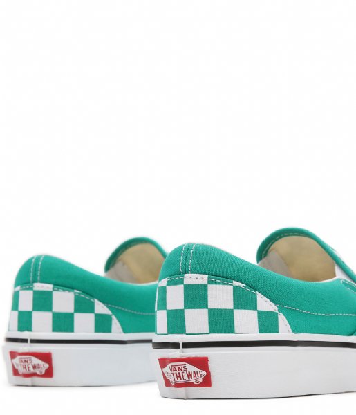 Vans Sneakers UA Classic Slip-On Checkerboard Pepper Green True White