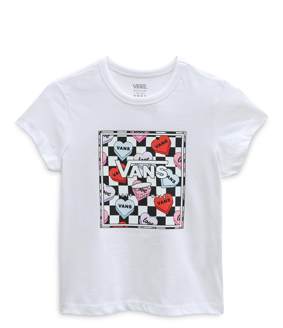 Vans T shirt kid box candy hearts vn0a5lefwht online kopen
