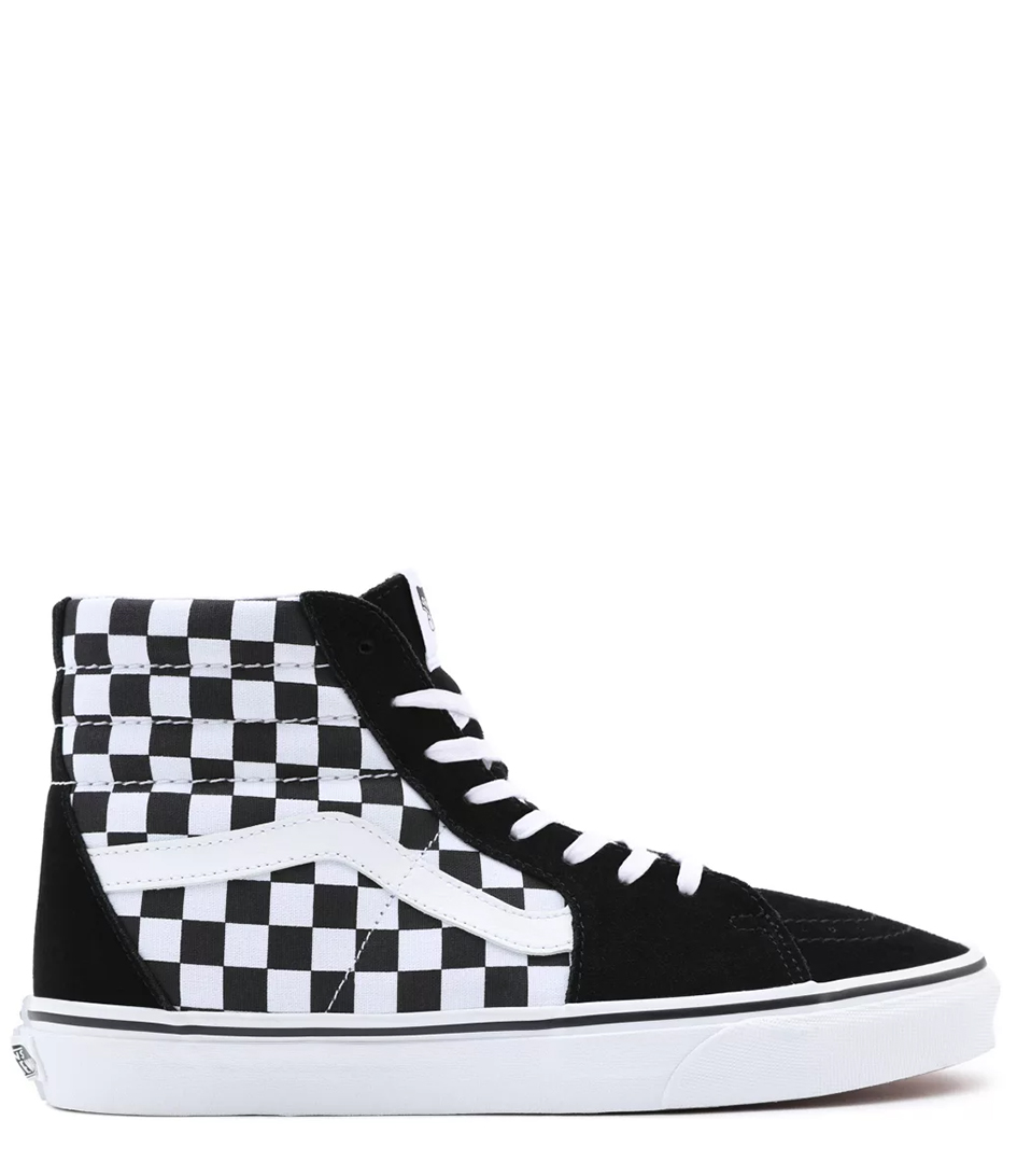 white checkered vans high top