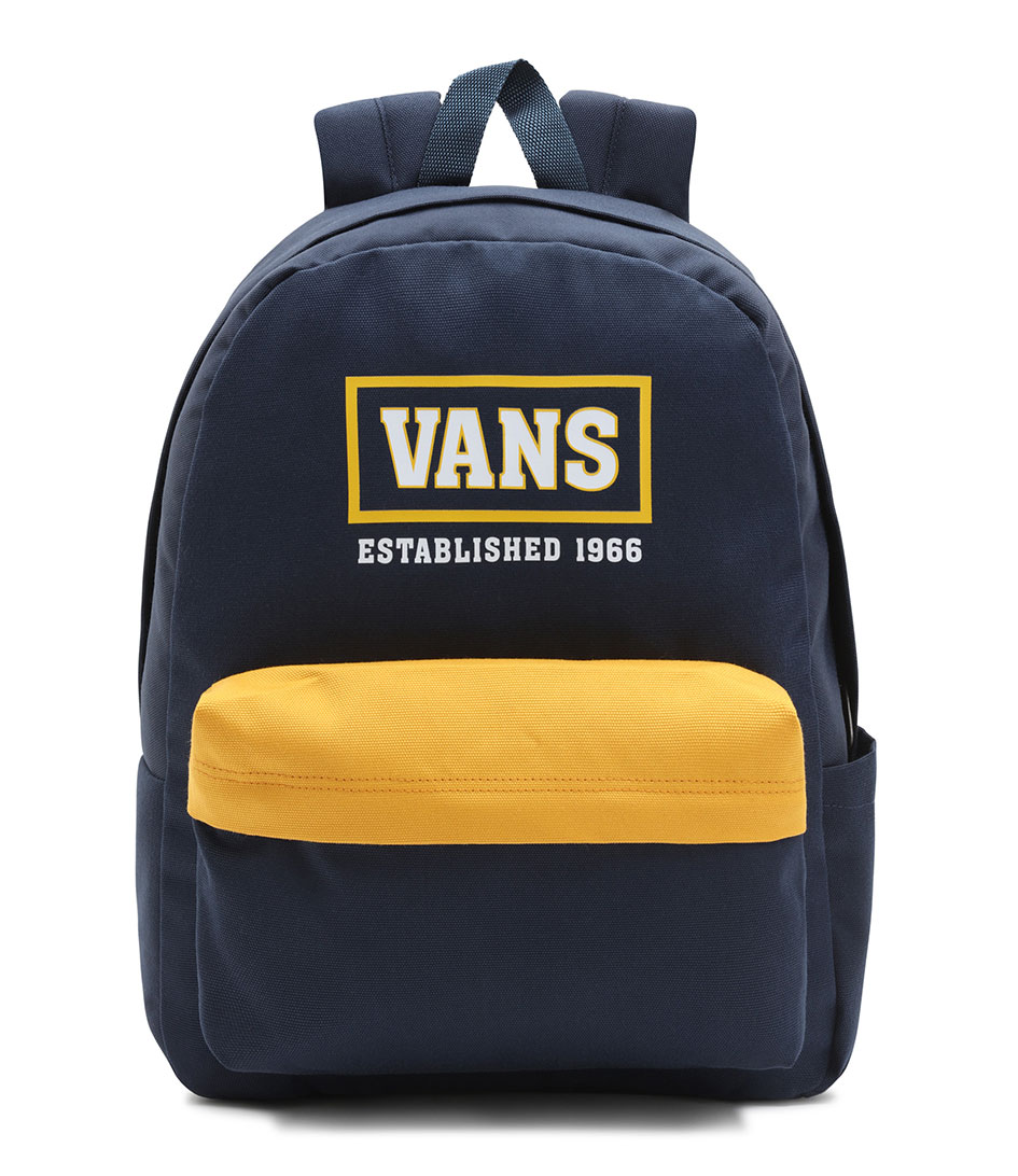 vans old skool yellow backpack