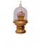 Vondels  Ornament glass cupcake in dome H11cm Gold