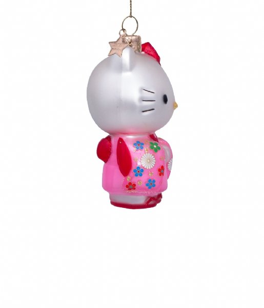 Vondels  Ornament glass Hello Kitty kimono H9cm box Pink