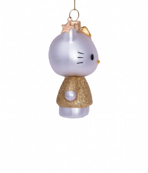 Vondels  Ornament glass Hello Kitty dress H9cm box Gold