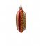 Vondels  Ornament glass multi hotdog small H12cm Red