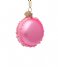 Vondels  Ornament glass shiny macaron H7 cm Shiny Pink