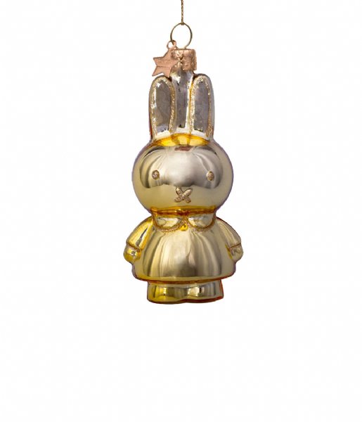 Vondels  Ornament glass Nijntje Miffy allover shiny H11cm box Gold