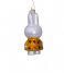 Vondels  Ornament glass Miffy yellow dress tulips H11cm box Yellow