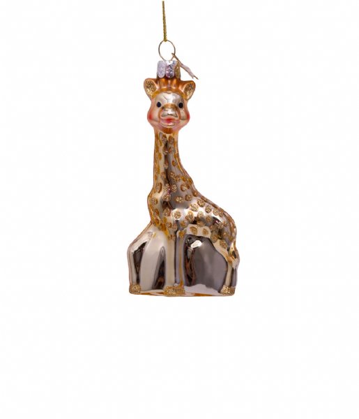 Vondels  Ornament glass Sophie la Girafe H10cm box Gold