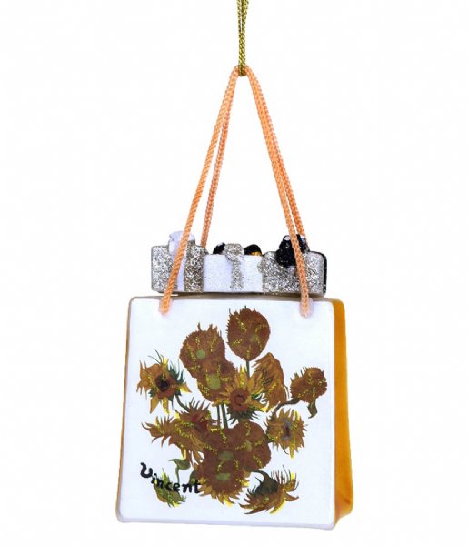 Vondels  Ornament Glass Van Gogh Sunflower Gift Bag 10cm With Box Blossom