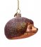 Vondels  Ornament Glass Brown Hedgehog 6cm Brown