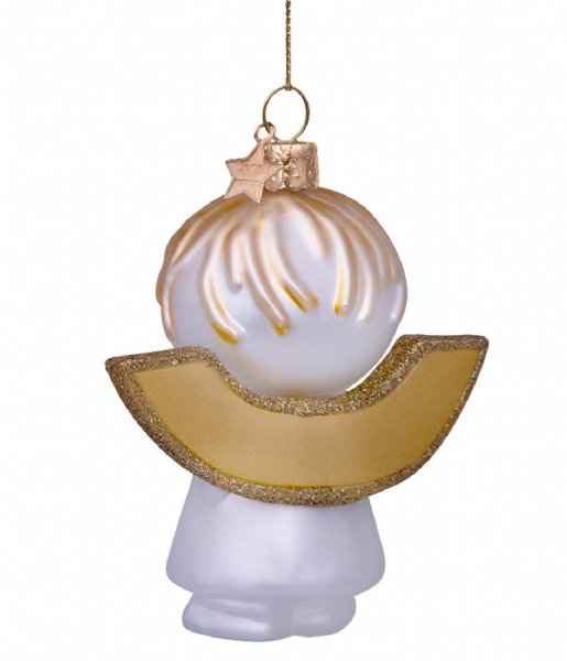 Vondels  Ornament Glass Nijntje Miffy Angel 11cm With Box White