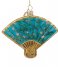 Vondels  Ornament Glass Van Gogh Blossom Fan 10 cm Blue almond