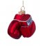 Vondels  Ornament Glass Red Shiny Boxing Gloves 8,5cm Red