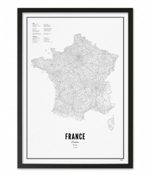 Wijck  France Country Prints Black White