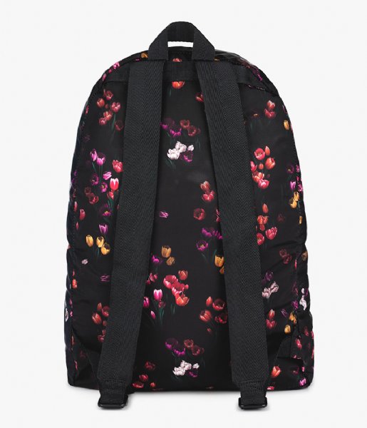 Wouf  Tulips Recycled Backpack Black