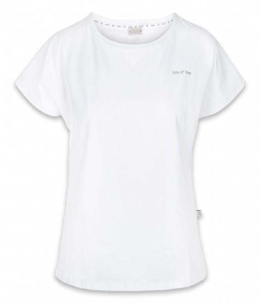 Zusss  Basic T-Shirt Met Ronde Hals Lots Of Love Wit (500)